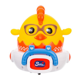 Машинка "Цыплёнок" "Elefantino" на пульте р/у, игрушка снимается, световые и звуковые эффекты