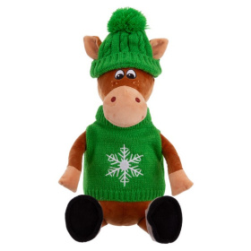 Игрушка мягконабивная ТМ "Relana" Конь в шапочке и свитере Филипп, 25 см