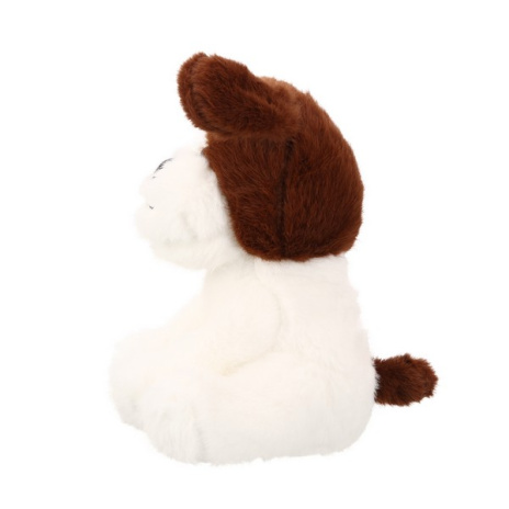 Собака коричнево-белая, 20 см