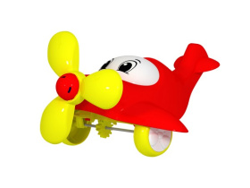 Игрушка-покатушка «Самолет» цвета микс в сетке