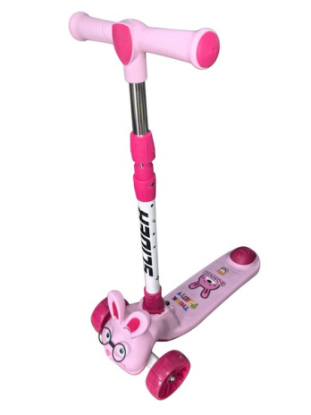 Самокат трехколесный Slider, колеса светящиеся