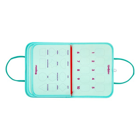 Набор развивающий Elefantino "Хочу все знать",8 страниц (элементы на липучках): цвета, формы и др.