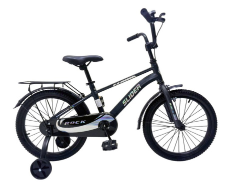 Велосипед двухколесный  Slider Race 18" с дополнительными колесами