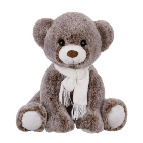 Мягкая Игрушка RELANA, Мишка в шарфике, 23 см Мягкая Игрушка RELANA, Мишка в шарфике, 23 см