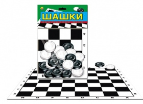 Шашки, игровое поле в наборе