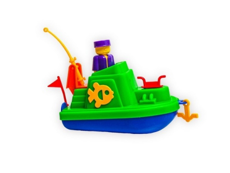 Игрушка пластмассовая "Кораблик рыболовный"