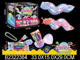 Игрушка-антистресс "Гусеничка", (32 шт. в наборе), световые эффекты