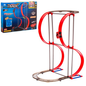 Набор "Трек для гонок" магнитный на батарейках, 62 элемента