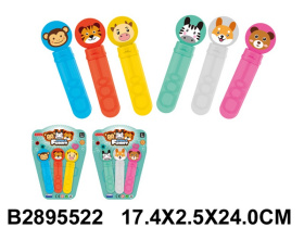 Пузыри мыльные "Животные", (3 шт/упак) цвета в ассортименте