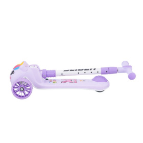 Самокат трехколесный Slider, колеса светящиеся, руль складной