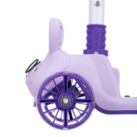 Самокат трехколесный Slider, колеса светящиеся, руль складной