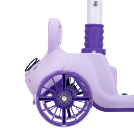 Самокат трехколесный Slider, колеса светящиеся, руль складной