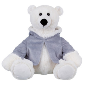 Мягкая Игрушка RELANA, Полярный мишка в меховом пальто с капюшоном, 32 см Мягкая Игрушка RELANA, Полярный мишка в меховом пальто с капюшоном, 32 см