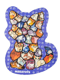 Головоломка "Кот" синий