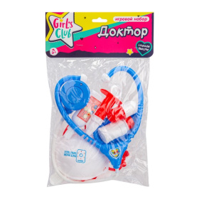Набор Girl's club "Доктор", 12 деталей, стетоскоп (свет, звук)