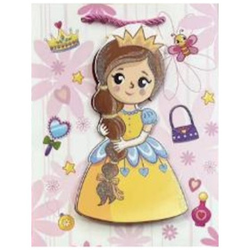 Dream Cards Пакет подарочный мат.лам,глиттер,3Dэл. (12 шт в наборе) 18х23х10см(М), Нежная принцесса Dream Cards Пакет подарочный мат.лам,глиттер,3Dэл. (12 шт в наборе) 18х23х10см(М), Нежная принцесса