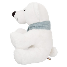 Полярный мишка в шарфике, 36 см