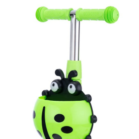 Самокат трехколесный Slider с ручкой управления, колеса светящиеся