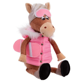 Игрушка мягконабивная ТМ "Relana" Лошадка со сноубордом Паулина, 25 см