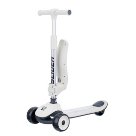 Самокат трехколесный Slider, колеса светящиеся, руль складной