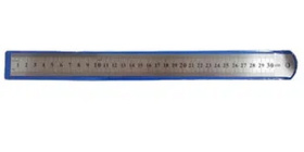 TM "Legend"Линейка стальная (Л-1605) 30 см, толщина 0,3 мм, в пвх чехле, кратно 20 СПАЙКА4