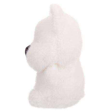 Собака белая, 16 см