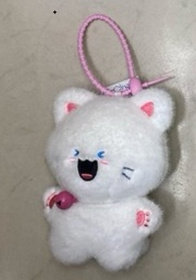 Котик белый, 12 см