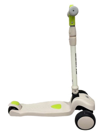 Самокат трехколесный Slider, светящиеся колёса и платформа, руль складной