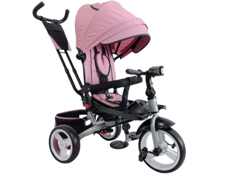 Велосипед трехколесный SLIDER, колёса EVA 12 и 10", фара, корзинка, сумочка