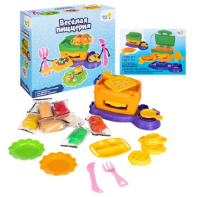 Набор для детской лепки "Тесто-пластилин" Веселая пиццерия Набор для детской лепки "Тесто-пластилин" Веселая пиццерия