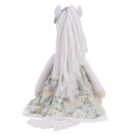 Игрушка мягконабивная ТМ "Relana" Лошадка белая в платье Поллет,  30 см Игрушка мягконабивная ТМ "Relana" Лошадка белая в платье Поллет,  30 см