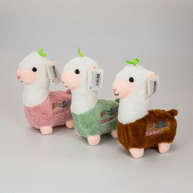 Мягкая игрушка "Лама" 25 см, 3 цвета в ассортименте,