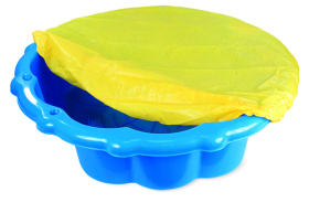 Песочница "Ракушка" с тентом, цвета в ассорт. 80*87*22 см