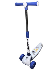 Самокат трехколесный Slider, колеса светящиеся, руль складной