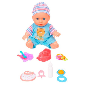 Набор Girl's Club "Маленькая мама", в комплекте: пупс 22 см, аксессуары