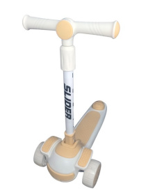 Самокат трехколесный Slider, колеса светящиеся, руль складной