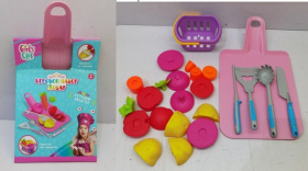 Набор "Повар" "Girl's Club" продукты-конструктор, корзина, приборы, доска