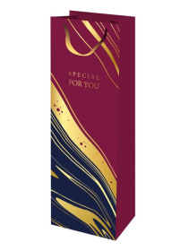 Dream cards Пакет подар. крафт с тисн.12x36x8,5см(Bottle)Специально для тебя, 190г(соб.раз)
