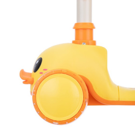 Самокат трехколесный Slider, колеса светящиеся, руль складной