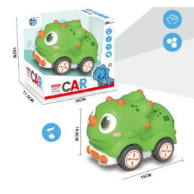 Машинка "Динозаврик" с инерционным механизмом, световые и звуковые эффекты, размер: 10,8*15 см