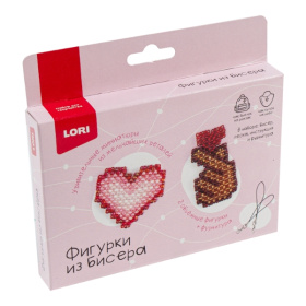 Фигурки из бисера. Брелоки "Рука с сердечком, сердце"