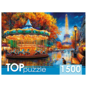 TOPpuzzle. Пазлы 1500 элементов. ОГНИ ПАРИЖА