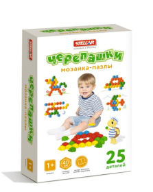 Мозаика пазлы "Черепашки" (диаметр 40 мм/25 деталей)