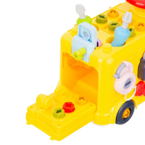 Набор развивающий Elefantino "Юный механик", в комплекте: гаечный ключ, отвертка, съемный двигатель