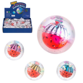 Мяч-попрыгун, диаметр 50 мм, 5 видов, со светом