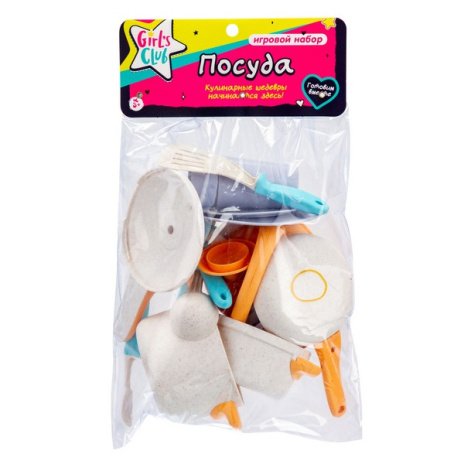 Набор Girl's Club "Посуда", 14 предметов, органические материалы