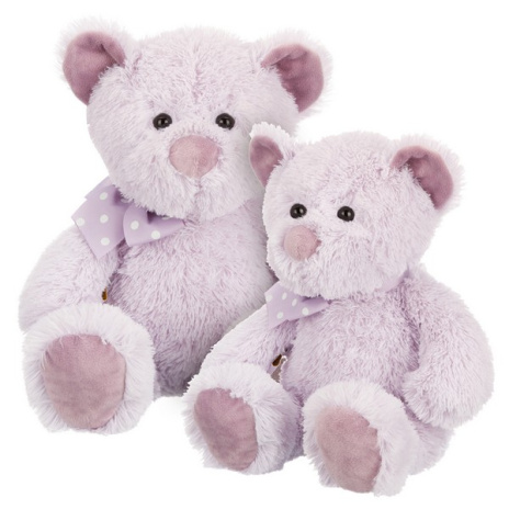 Мишка лавандовый с бантиком, 19 см