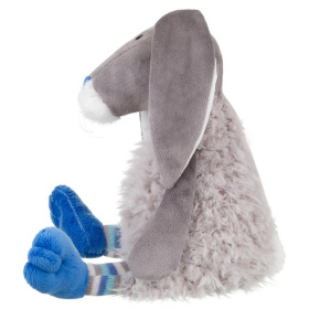 Мягкая Игрушка RELANA, Зайчик в меховом костюме с вязанными деталями, 27 см Мягкая Игрушка RELANA, Зайчик в меховом костюме с вязанными деталями, 27 см