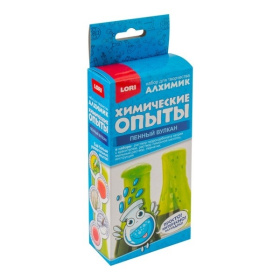 Химические опыты.Пенный вулкан "Зеленый"