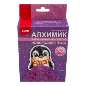 Выращивание кристаллов. Фигурка "Пингвин"